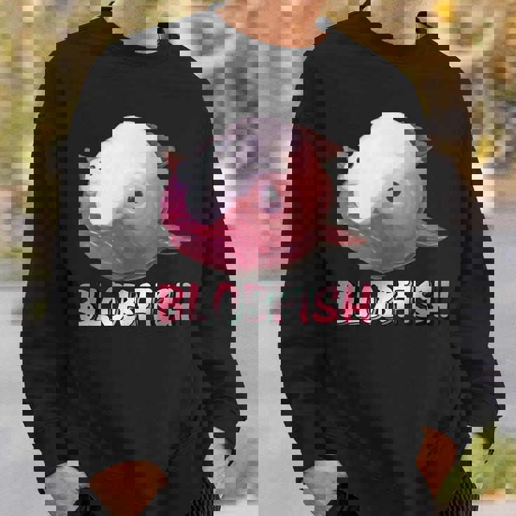 ブロブフィッシュ Blobfish 深海のおじさん 深海のアイドル ぷよぷよ おもしろい かわいい 魚 動物 きもかわ スウェットシャツ 彼への贈り物