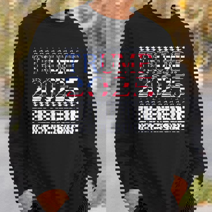 プロトランプシャツ2024 大統領トランプの帰還 2025 スウェットシャツ 彼への贈り物