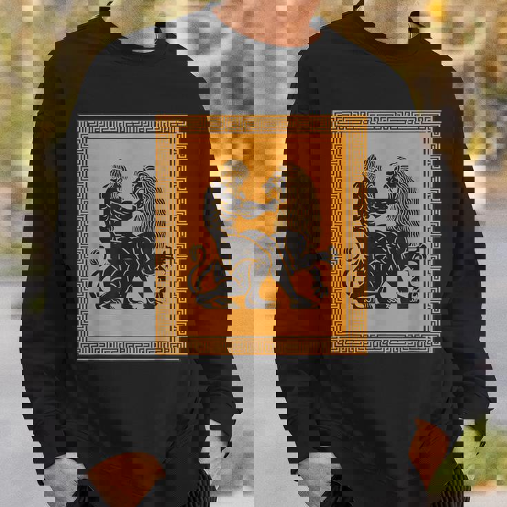 ヘラクレスライオン ギリシャ神話 古代神話 歴史アート スウェットシャツ 彼への贈り物
