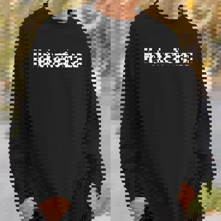 ヘルベチカ ミニマリスト エステ ヘルベチカ フォント 書体 行書体 スウェットシャツ 彼への贈り物