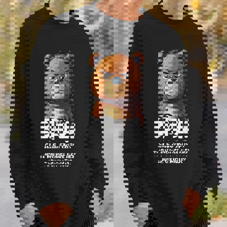 ベアラバーブラシファニーベア スウェットシャツ 彼への贈り物