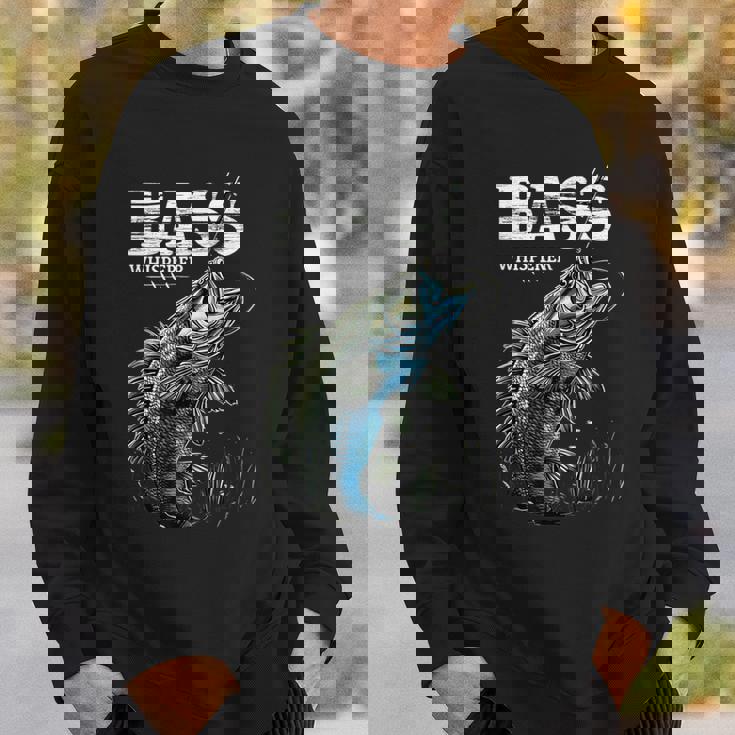 ベイトキャスター フィッシャーマン バスのささやき ブラックバス釣り スウェットシャツ 彼への贈り物