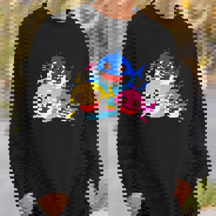 ベイビーシャーク・パパとママとサメなぞく・プレゼント・キッズ・メンズ・ウーマン家族系 スウェットシャツ 彼への贈り物