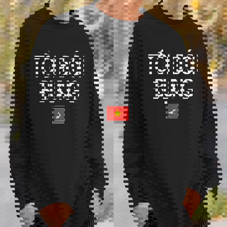 ベトナム語でお腹が空いた ベトナム スウェットシャツ 彼への贈り物