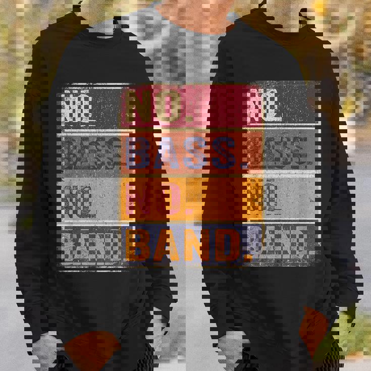 ベーシスト 楽器 エレキベース ノーバス ノーバンド スウェットシャツ 彼への贈り物