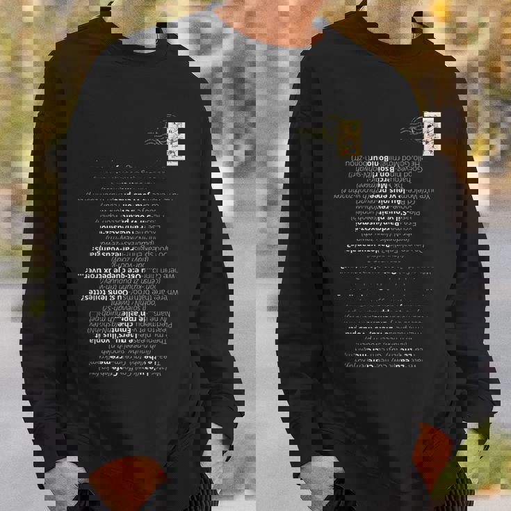 ベーシックなフランス語フレーズ 普段使いや旅行に スウェットシャツ 彼への贈り物