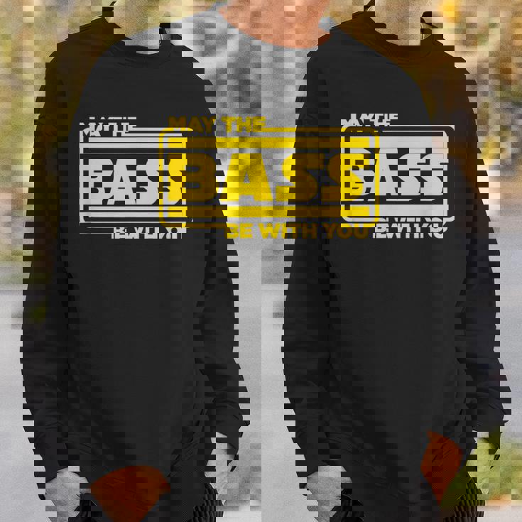 ベース ギター ドラム May The Bass Be With You ベーシスト ドラマー スウェットシャツ 彼への贈り物