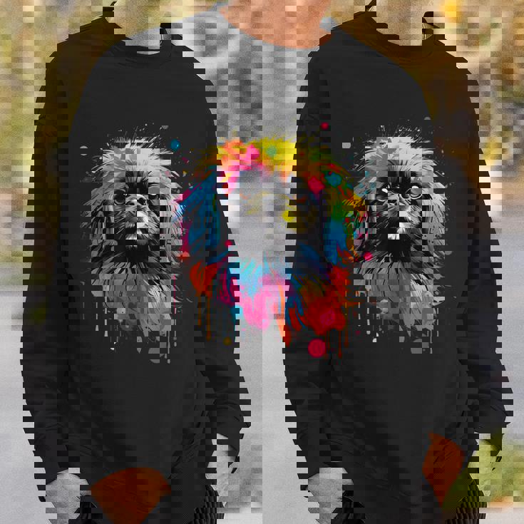 ペキニーズに描かれたペキニーズに描かれたかわいいペキニーズ犬 スウェットシャツ 彼への贈り物