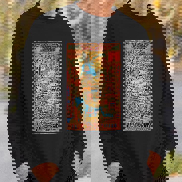 ペルシャ絨毯のランドマークカシュマル スウェットシャツ 彼への贈り物