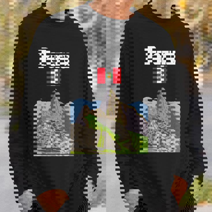 ペルー お土産 インカ マチュピチュ ペルー国旗 アンデス山脈 スウェットシャツ 彼への贈り物