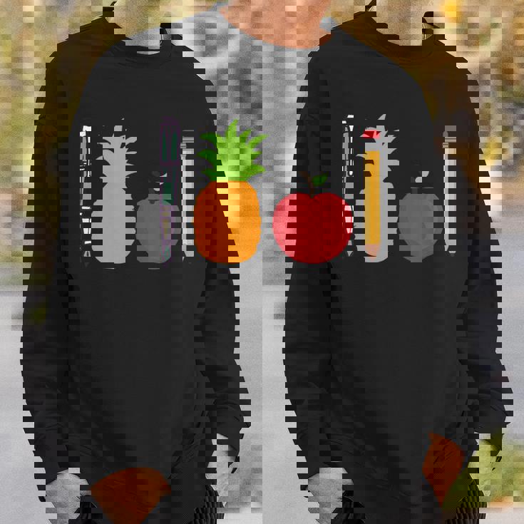 ペン パイナップル アップルペン 面白い スウェットシャツ 彼への贈り物