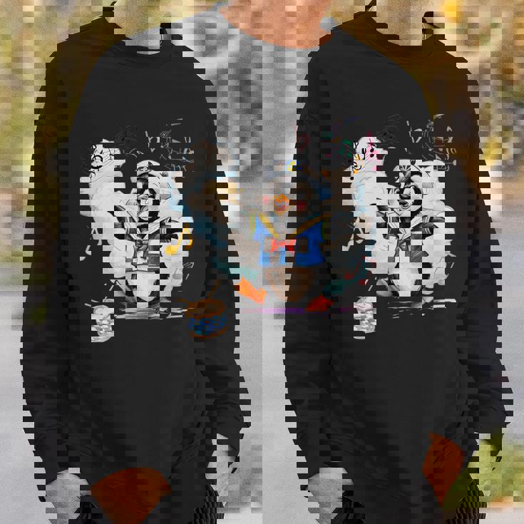 ペンギン 水兵 セーラー襟 錨マーク リボン 可愛い 赤 青 黄色 ピンク 水色 スウェットシャツ 彼への贈り物