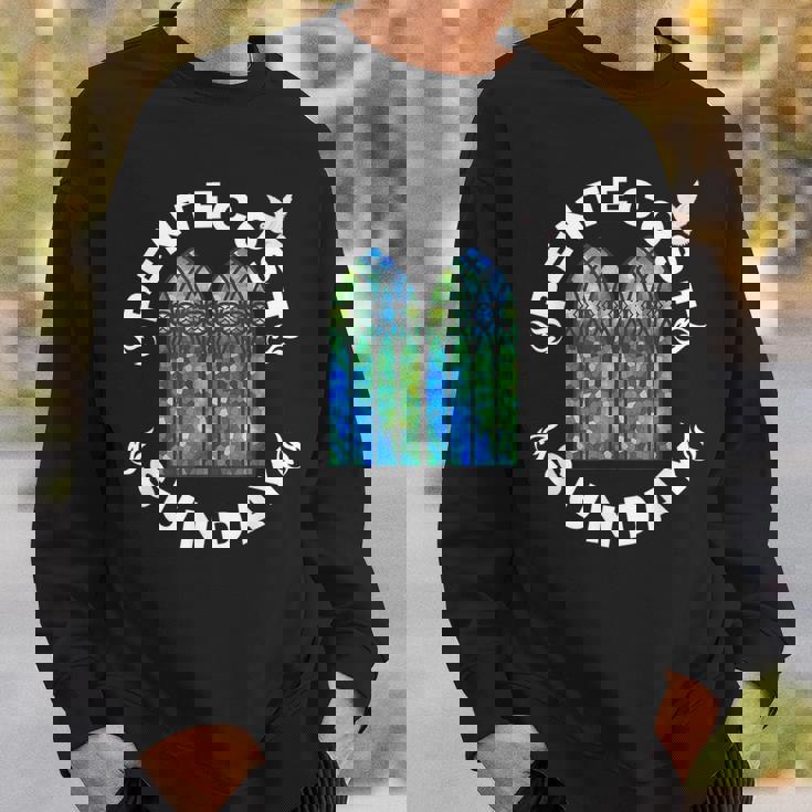 ペンテコステサンデーサービス ペンテコステのお祝いの日 スウェットシャツ 彼への贈り物