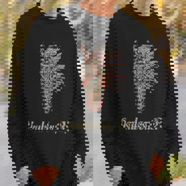 ペンドルトン オレゴン幾何学 部族のカントリーアート スウェットシャツ 彼への贈り物