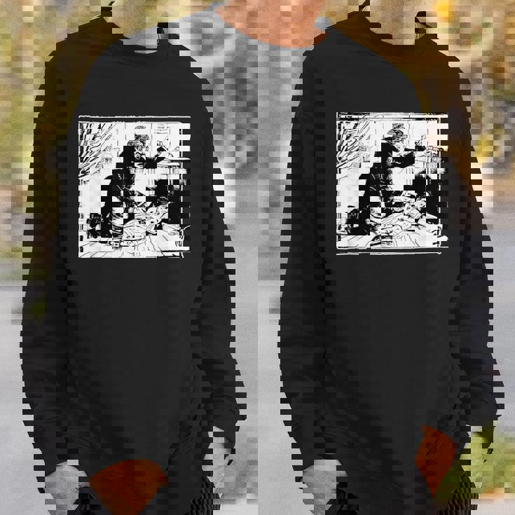 ホセ・グアダルーペ・ポサダ作 ラ・ベハラノの犯罪 1913 スウェットシャツ 彼への贈り物