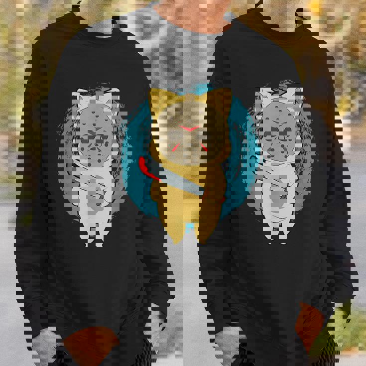 ホラー映画 ジェイソンキャット おもしろパロディ 映画 ハロウィンコスチューム スウェットシャツ 彼への贈り物