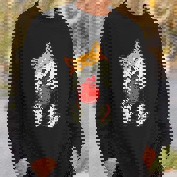 ボウリング 柴犬 犬 ポケット カワイイ ボウラー メンズ レディース キッズ スウェットシャツ 彼への贈り物