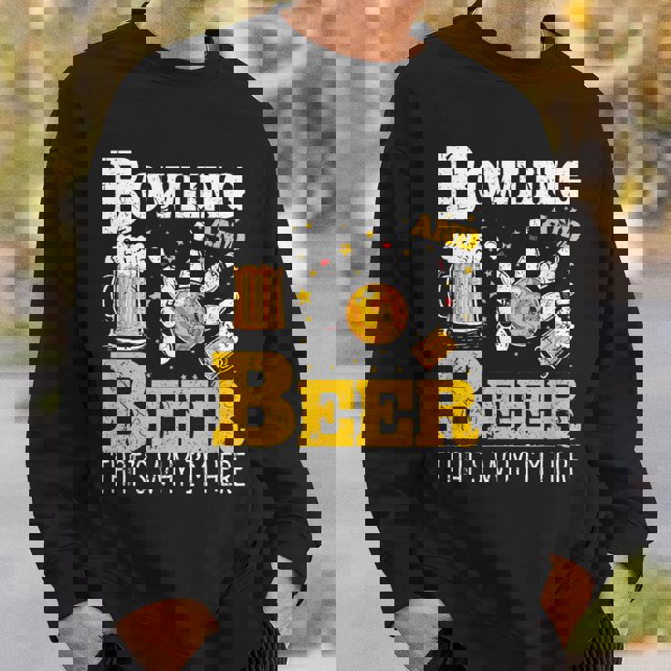 ボウリングビール だからここにいるボウラー スウェットシャツ 彼への贈り物