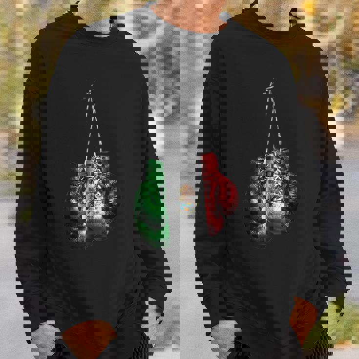 ボクシンググローブtシャツ – メキシコビンテージフラッグシャツ スウェットシャツ 彼への贈り物