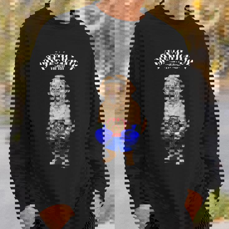 ボクシングチャンピオン ラブラドールレトリバー 犬 スウェットシャツ 彼への贈り物