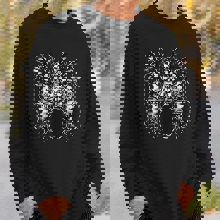 ボストンテリア演奏ドラムドラマー犬好き。 スウェットシャツ 彼への贈り物