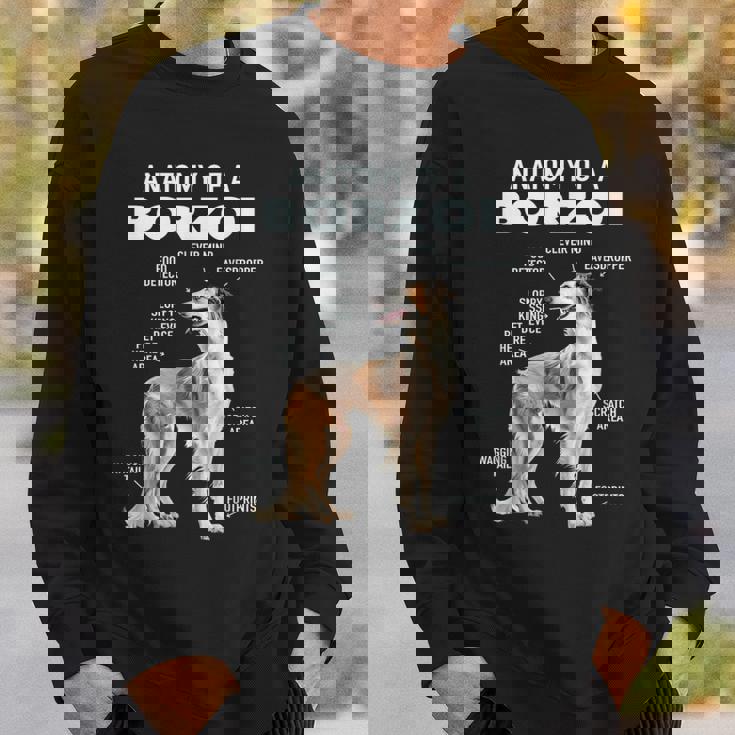 ボルゾイの解剖学 スウェットシャツ 彼への贈り物