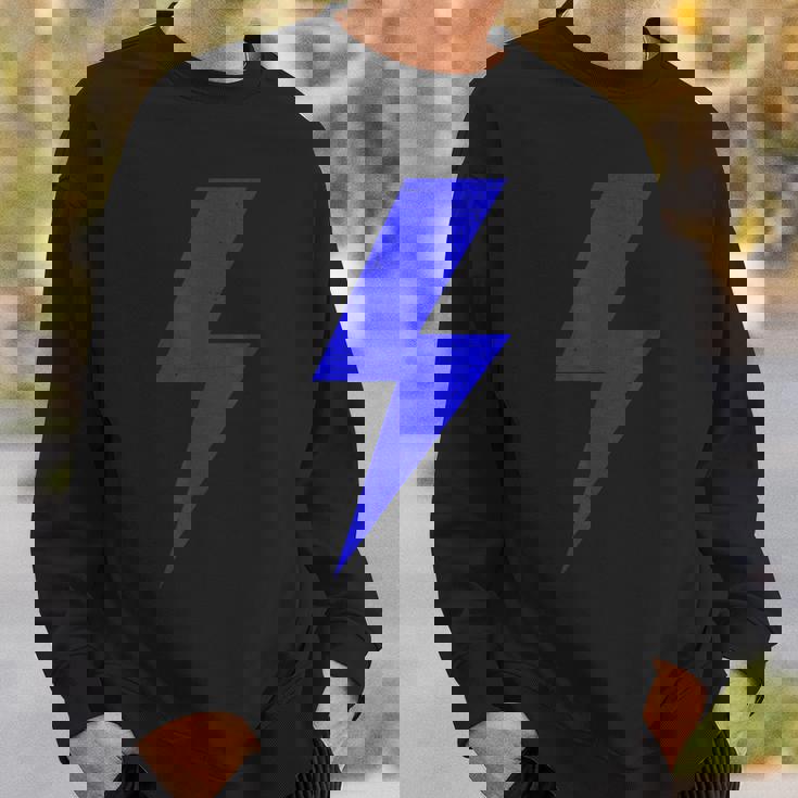 ボルト ライトニング ブルー デザイン チーム スウェットシャツ 彼への贈り物