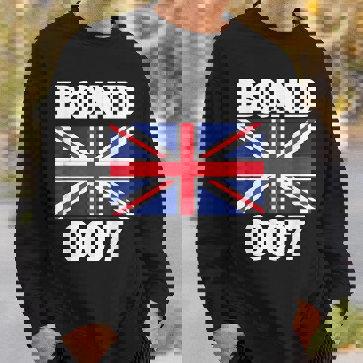 ボンドユニオンフラッグ 007 レトロシャツ スウェットシャツ 彼への贈り物