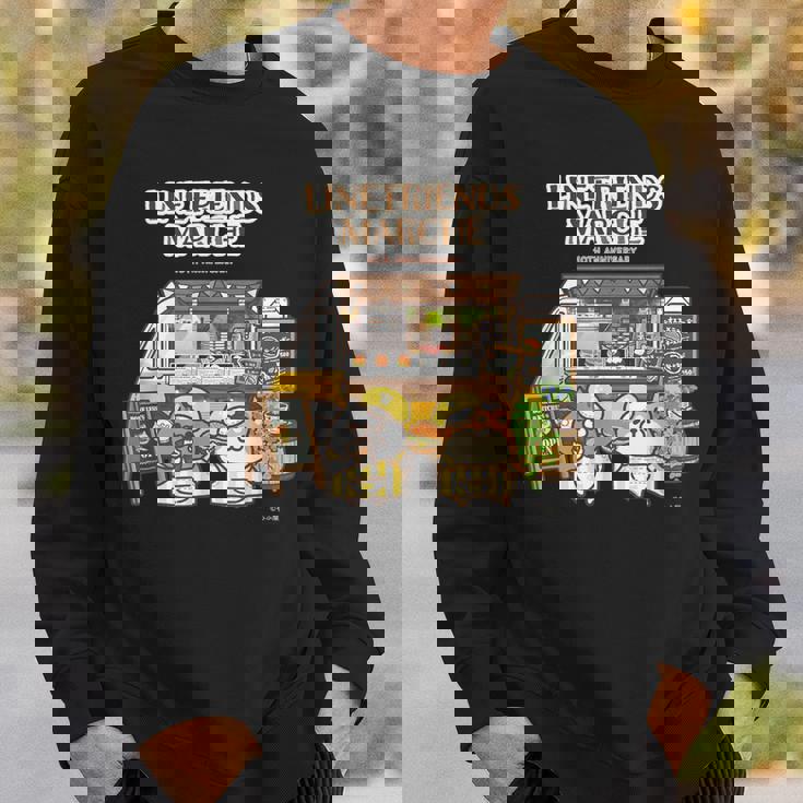 ボンレス犬とボンレス猫 キッチンカーロゴ付 ダークカラー スウェットシャツ 彼への贈り物