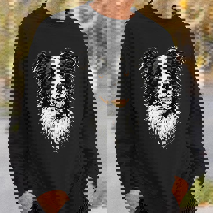 ボーダーコリー モチーフ 犬好き 子犬 かわいい ボーダーコリー スウェットシャツ 彼への贈り物