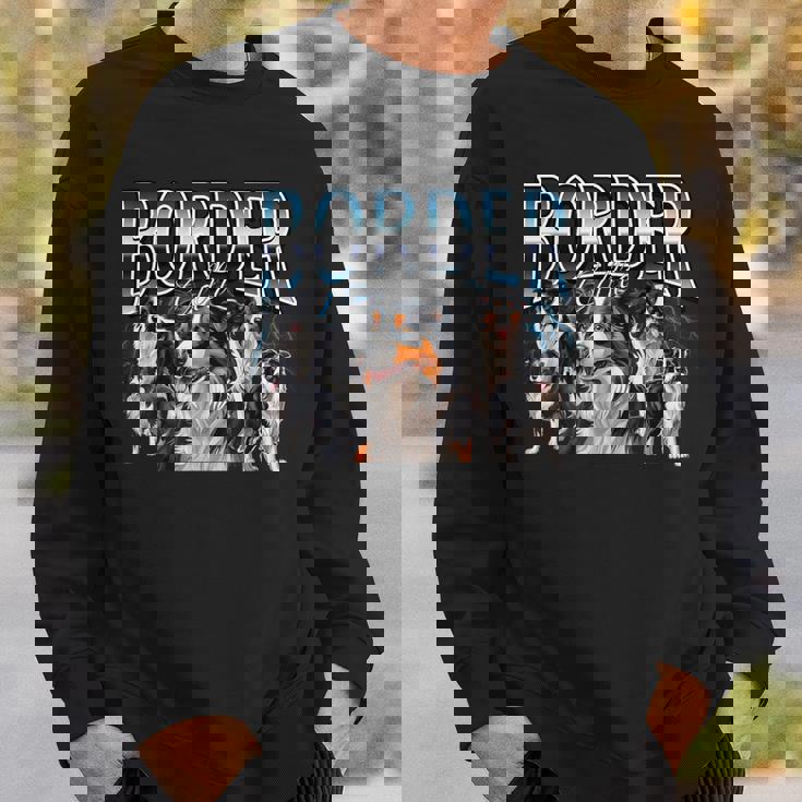 ボーダーコリー 犬 90年代 ブーツレッグ グランジ ラップ グッズスタイル スウェットシャツ 彼への贈り物