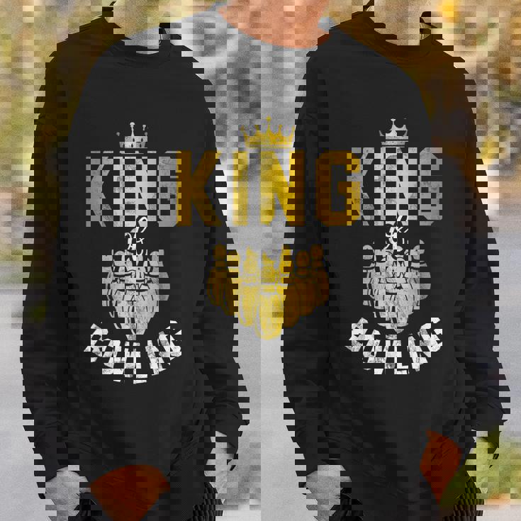 ボーリングチーム衣装 キングオブボウリング おもしろボーリング スウェットシャツ 彼への贈り物