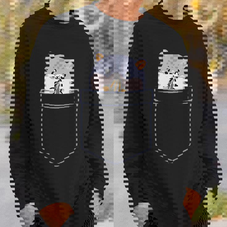 ポケットに入ったハムスター スウェットシャツ 彼への贈り物