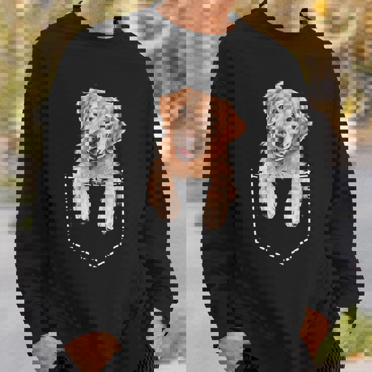 ポケットゴールデンレトリバー スウェットシャツ 彼への贈り物