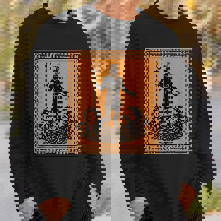 ポセイドン神 トライデント 古代ギリシャ 芸術 神話 ギリシャ神話 スウェットシャツ 彼への贈り物