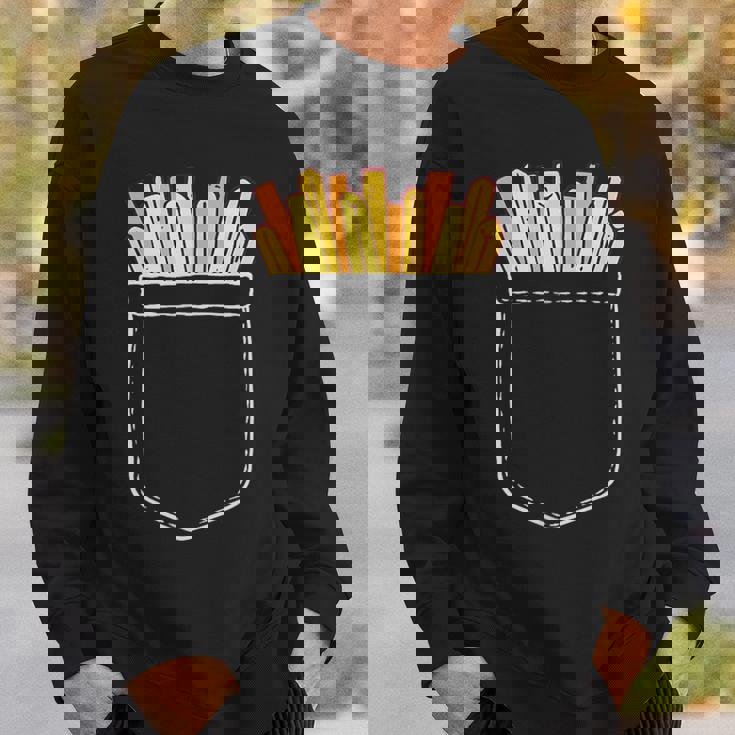 ポテト ポケット ポケットにポテト フライドポテト おもしろ ポテト好き スウェットシャツ 彼への贈り物