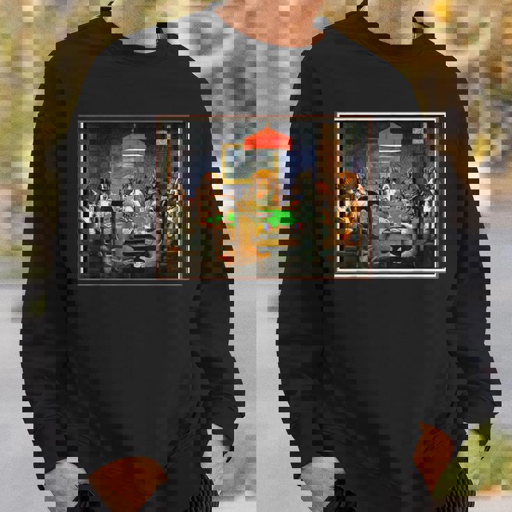 ポーカーをする犬 カード 絵画 スウェットシャツ 彼への贈り物