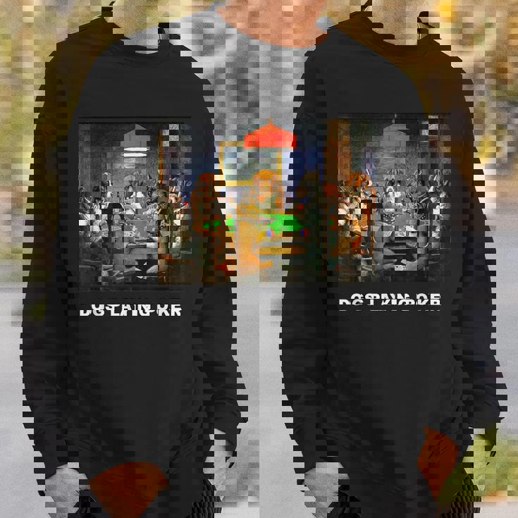 ポーカーをする犬 クラシックアートワーク アートワーク 犬 子犬 スウェットシャツ 彼への贈り物