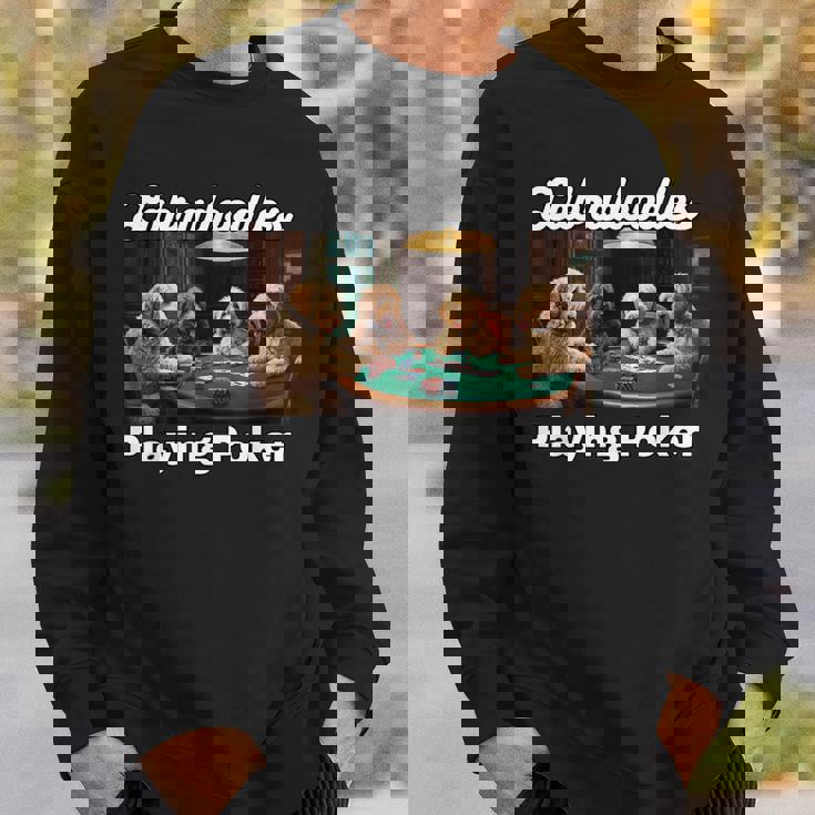 ポーカーをする犬 ラブラドゥードル オーストラリアの犬 ラブラドゥードル スウェットシャツ 彼への贈り物