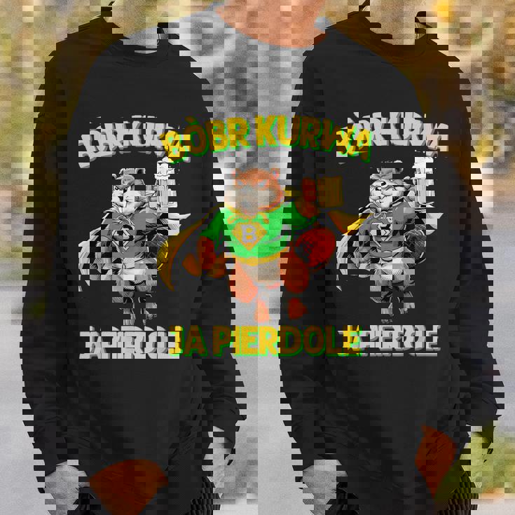 ポーランド製bober Meme Bóbr Bober Kurwa ポーランドビール はいpierdole スウェットシャツ 彼への贈り物