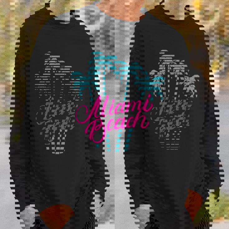 マイアミビーチのバケーションのお土産 80´Sマイアミビーチ スウェットシャツ 彼への贈り物