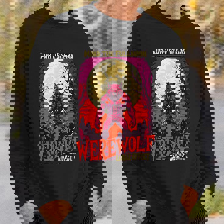 マインド・ザ・フルムーン 人狼 ハロウィン 不気味な人狼 スウェットシャツ 彼への贈り物