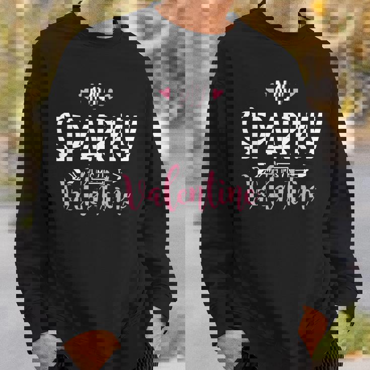 マイ・スパーキー・イズ・マイ・バレンタイン-スパーキー・グラフィック スウェットシャツ 彼への贈り物