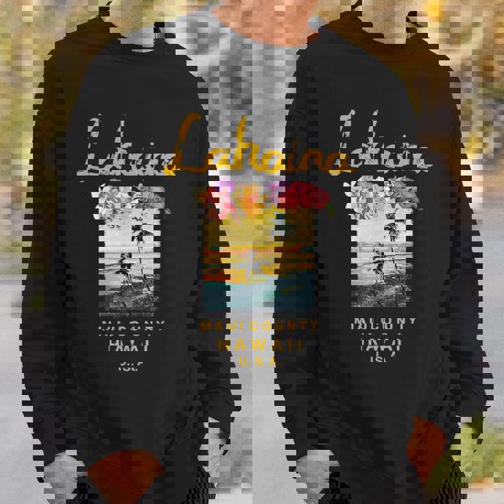 マウイ ラハイナ ハワイ ヴィンテージ ハワイアン スウェットシャツ 彼への贈り物