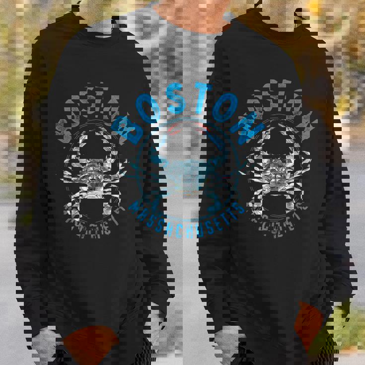 マサチューセッツ州ボストン ブルーカニのデザイン スウェットシャツ 彼への贈り物