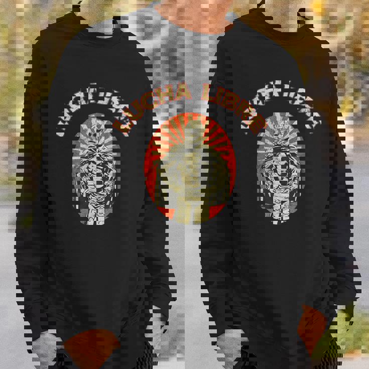 マスクに入ったレスラー ルチャリブレ メキシコレスリング スウェットシャツ 彼への贈り物