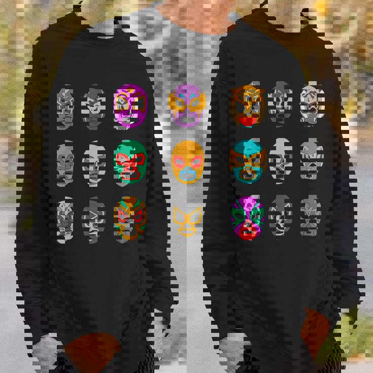 マスク・オブ・レジェンド レトロ・ルチャ・リブレ スウェットシャツ 彼への贈り物