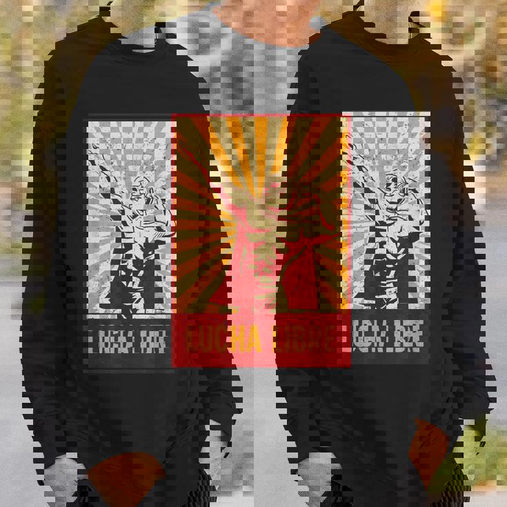 マスク付きレスラー – ルチャリブレ メキシカンレスリング スウェットシャツ 彼への贈り物