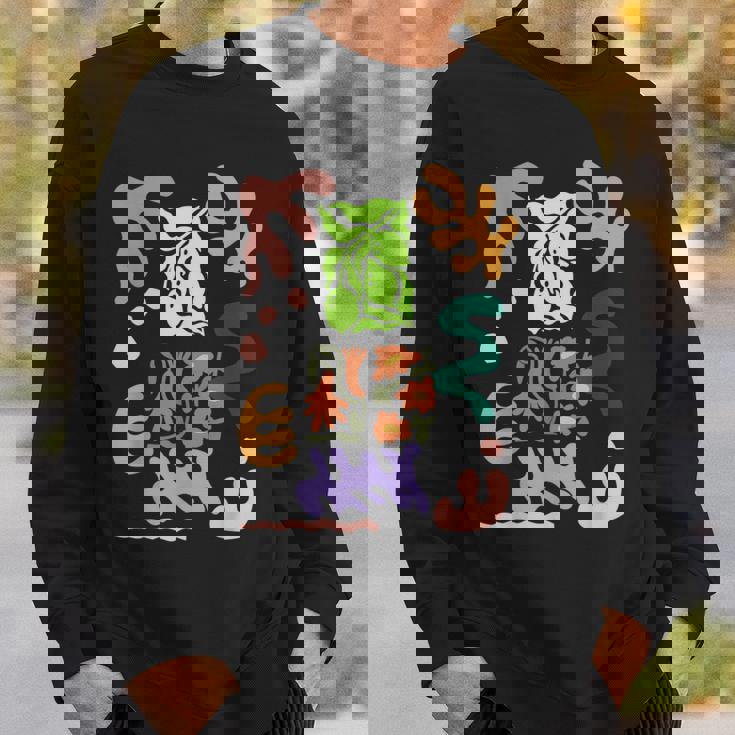 マティス風絵画 ボタニカル 花柄 抽象模様 スウェットシャツ 彼への贈り物