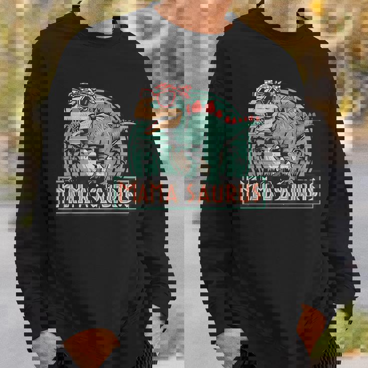 ママサウルス恐竜レトロママのレトロ面白い スウェットシャツ 彼への贈り物